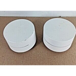 Set Of 2 Google WIFI Access Point Router GJ2CQ ( No Power Cord ) - Untested